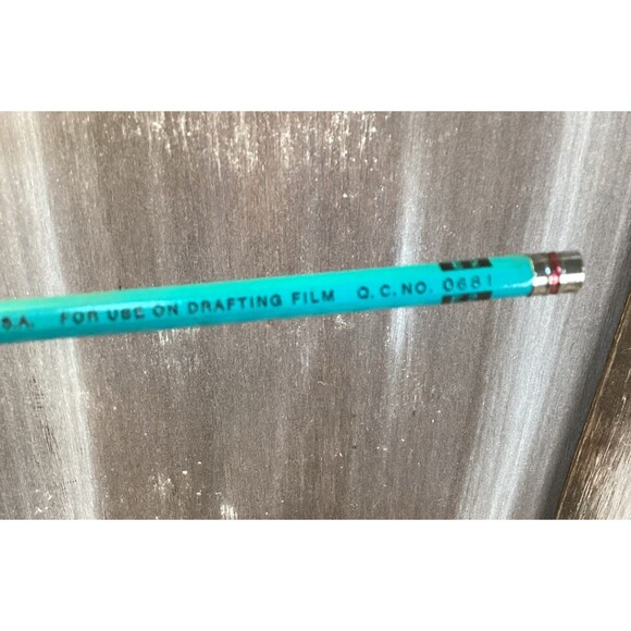 Berol Mixed Lot 21 Drafting Filmograph Turquoise Verithin Pencils Made USA (31) - Picture 15 of 16